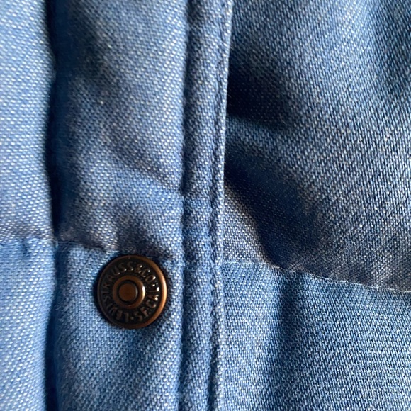 Rare Vintage Levi’s Ski Goose Down USA Made Weatern Floral Puffer Vest 11/12 - Picture 15 of 16